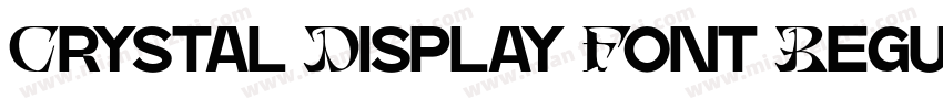 Crystal Display Font Regular字体转换